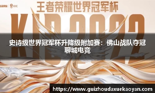 史诗级世界冠军杯升降级附加赛：佛山战队夺冠聊城电竞